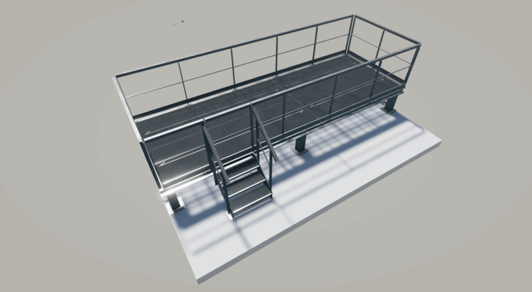 vue 3D plateforme technique