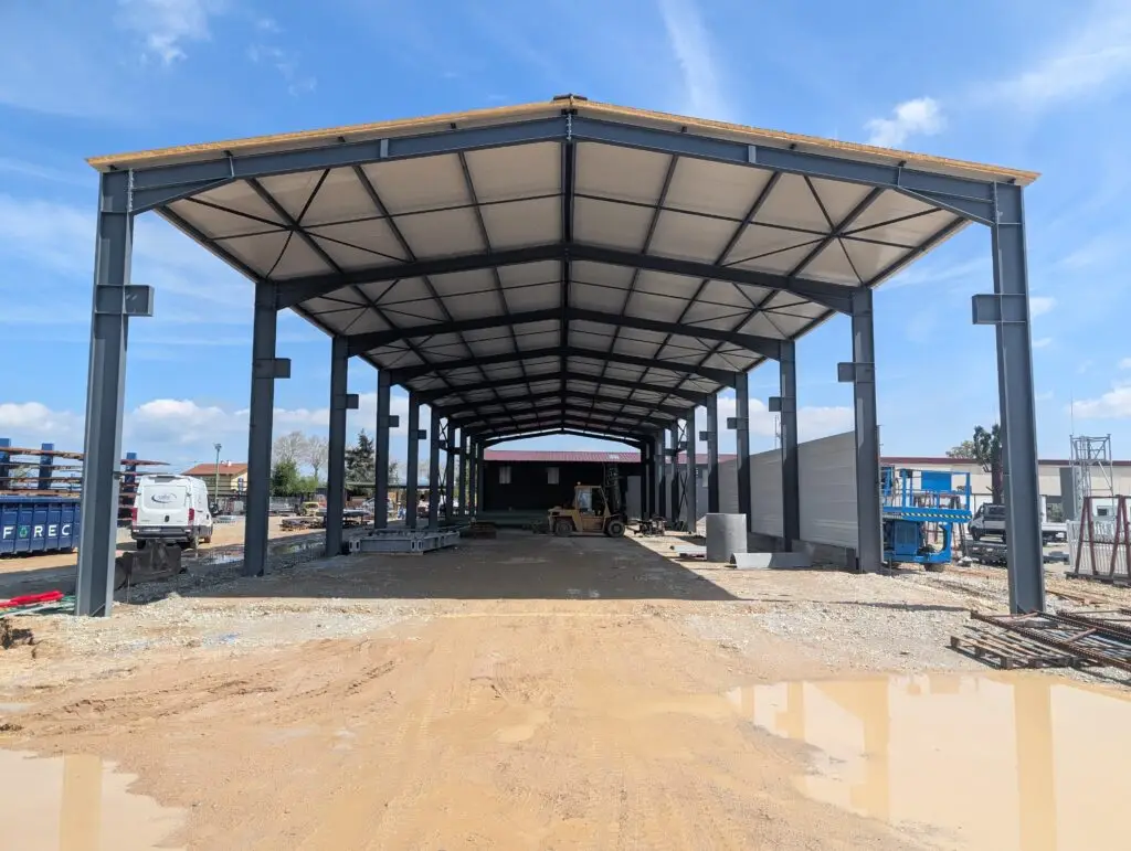 chantier charpente métallique MARA 1